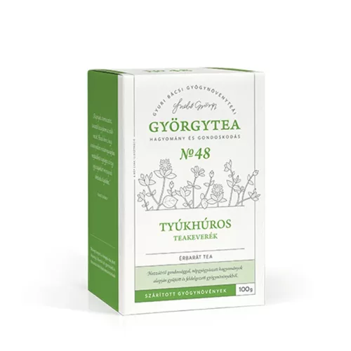 Ceai bun pentru vasele sanguine, amestec de ceai cu racovina, Gyorgytea No.48, 100 g