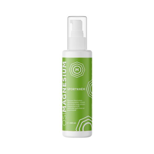 Hűsítő masszázskrém sportolóknak, Osi Magnesium, 200 ml