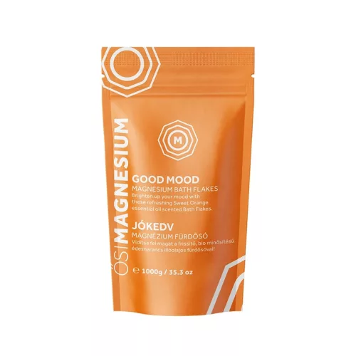 Good Mood, fulgi de baie cu magneziu si cu ulei esential de portocala dulce, Osi Magnesium, 1000 g
