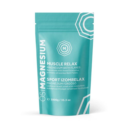 Fulgi de baie cu magneziu stravechi si eucalipt, MUSCLE RELAX, Osi Magnesium, 1000 g