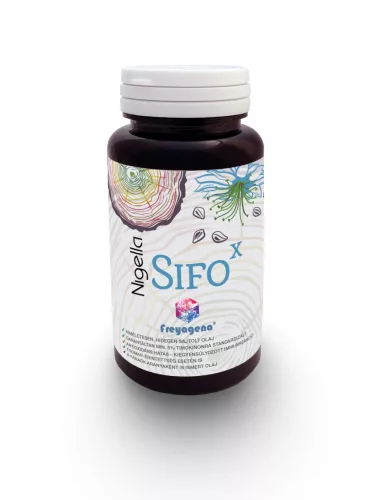 Nigella SifoX, étrend-kiegészítő feketekömény-olajjal, Freyagena, 60 kapszula
