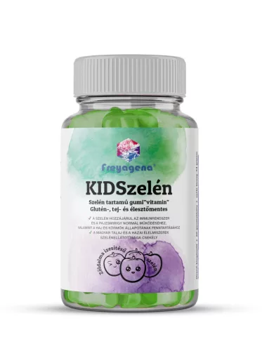 KIDSelen, guma cu seleniu, mar verde, pentru imunitate si tiroida, Freyagena, 60 tablete