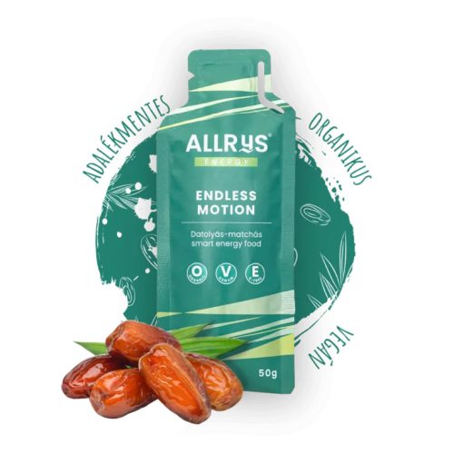 ENDLESS MOTION – cu matcha si curmale, 50g, Allrys (10 buc.)