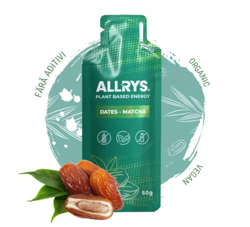 Matcha és datolyás funkcionális étrend-kiegészítő, 100% természetes, Allrys, 50 g