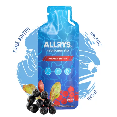 Hydration Mix, funkcionális étrend-kiegészítő arónia és ribizli, 100% természetes, Allrys, 50 ml